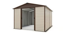 YARDMASTER Abri de jardin - Métal - Beige et marron - 10.20m2