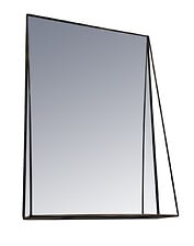 HOMCOM Miroir à pied inclinaison réglable - miroir enfant - design couronne  - étagère de rangement - dim. 40L x 30l x 104H cm - MDF blanc pas cher 