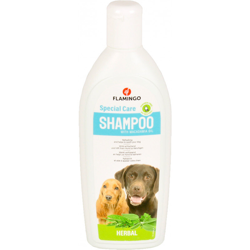 ANIMALLPARADISE - Shampoing a l'herbe, 300 ml et serviette microfibre pour chien - large