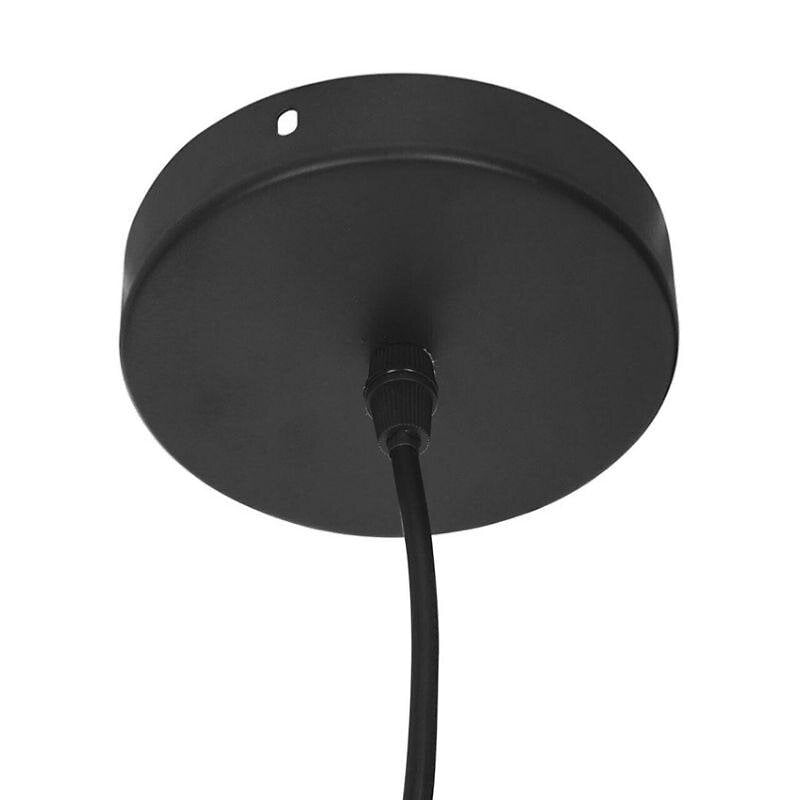 SILAMP - Suspension Métal Noir et Pin 25x15cm pour ampoule E27 - SILAMP - large