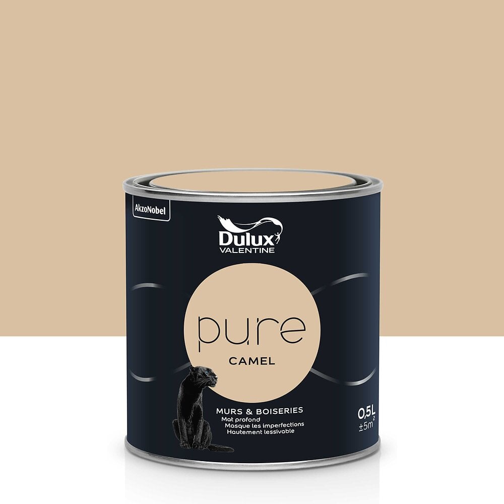 DULUX - Peinture Pure - Camel - Mat - 0,5L - large