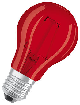 OSRAM - Ampoule LED Standard verre rouge déco W=15 E27 chaud - large