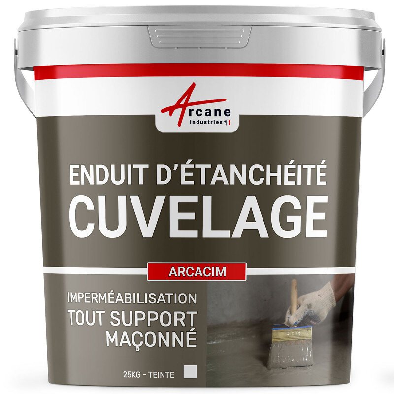 ARCANE INDUSTRIES - Enduit Hydrofuge pour support maçonné - ARCACIM - 25 Kg Blanc - ARCANE INDUSTRIES - large