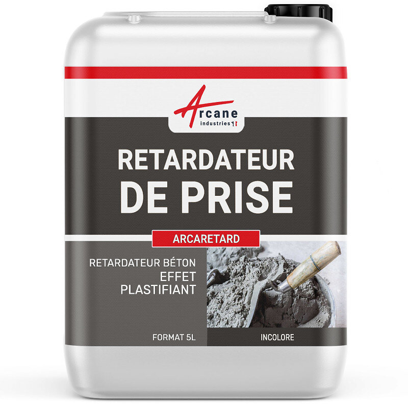 ARCANE INDUSTRIES - Retardateur prise ciment béton - ARCARETARD - 6 Kg (5 litres) Liquide - ARCANE INDUSTRIES - large