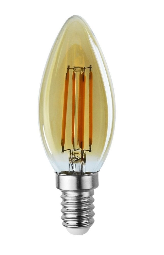 Ampoule Led Flamme Filament Doré 4 watt (éq. 42 Watt) Culot E14 Bricorama