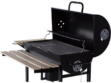 HABITAT ET JARDIN Barbecue charbon XXL de bois "King" - 95 x 63 x 105 cm - Noir