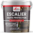ARCANE INDUSTRIES - Béton Ciré Escalier - Kit Complet primaire et vernis de finition - En neuf ou rénovation - kit 5 m2 (2 couches) Marron glace - ARCANE INDUSTRIES - vignette