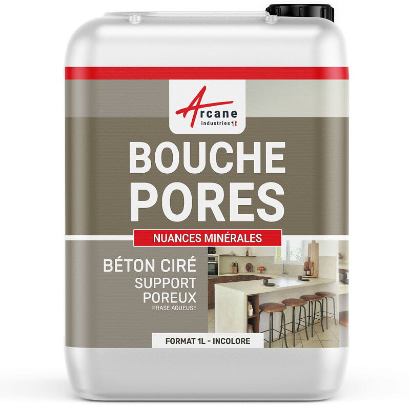 ARCANE INDUSTRIES - BOUCHE PORES POUR BETON CIRE - 1 L  - ARCANE INDUSTRIES - large