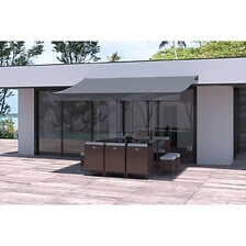 CONCEPT USINE Store banne manuel 4 x 2.5 m gris polyester ADRO