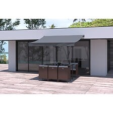 CONCEPT USINE Store banne manuel 3 x 2,5 m gris polyester ADRO