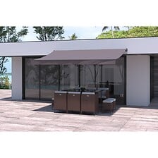 CONCEPT USINE Store banne manuel 4 x 2.5 m taupe polyester ADRO