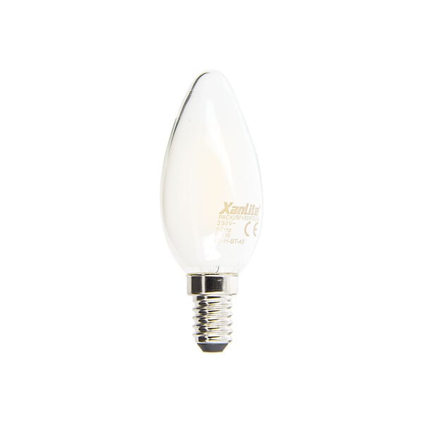 Ampoule Filament LED Flamme Opaque, culot E14, 806 Lumens Brico Cash