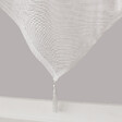 C MA DECO - Paire de voilages finition pointe avec pompon 2x60x90cm blanc - vignette