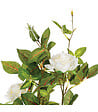 ATMOSPHERA - Plante artificielle Rosier en pot H 50 cm - vignette