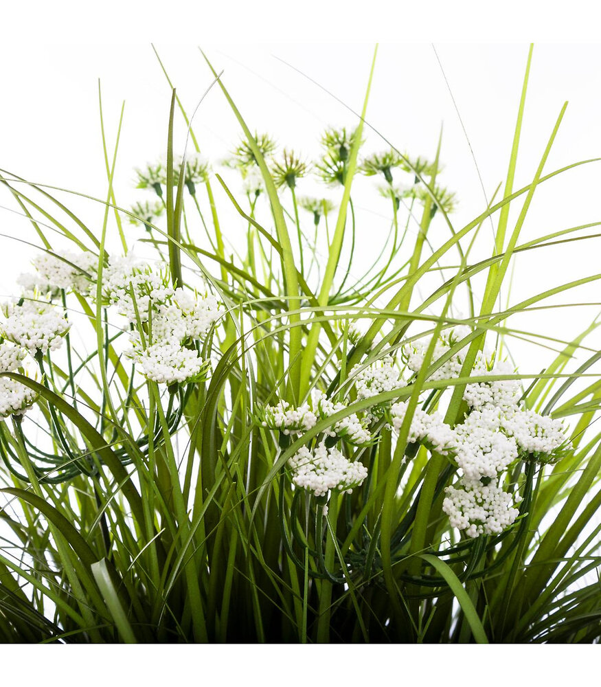 ATMOSPHERA - Plante artificielle Herbes Folles dans un pot H 50 cm - large