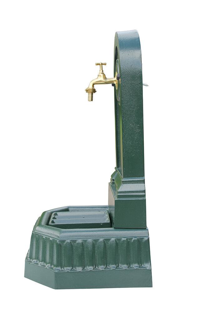 DOMMARTIN - Fontaine citadine vert 6009 avec robinet standard Dommartin H. 70cm X L. 35cm - large