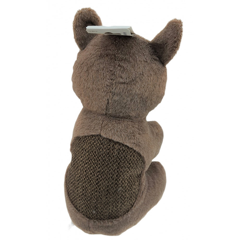 ANIMALLPARADISE - Peluche Henny Rhino couleur taupe hauteur 40 cm jouet pour chien. - large