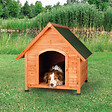 ANIMALLPARADISE - Niche en bois Cottage. M-L, 83 × 87 × 101 cm, pour chiens type Border collie - vignette