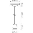 GIRARD SUDRON - Suspension Douille E27 et Pavillon Céramique Gris + Câble 2 Mètres Blanc - vignette