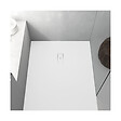 STANO - Receveur de douche 70 x 140 cm extra plat FUSION en résine surface ardoisée blanc - vignette