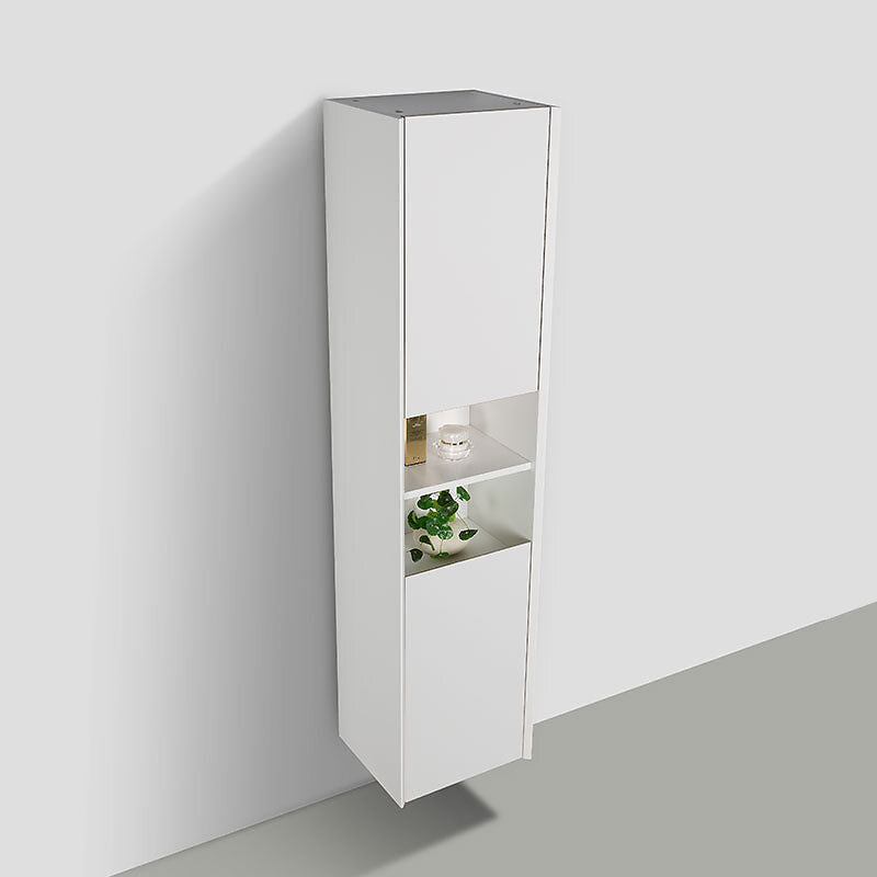 Grande armoire de rangement PALIO hauteur 170 cm blanc mat