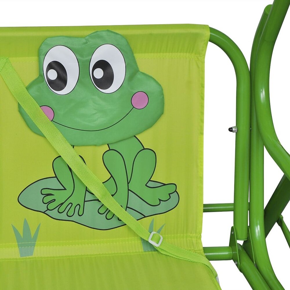 VIDAXL - Siège balançoire pour enfants vert - Vert - large