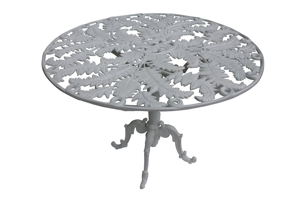 DOMMARTIN - Table Ronde Fougère En Aluminium Diamètre 1,20m - large