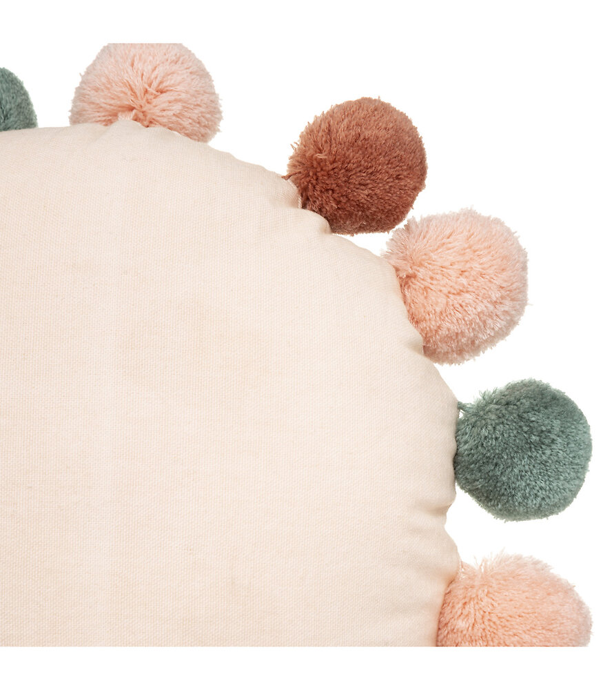 Coussin Décoratif Princesse En Coton Avec 16 Pompons D 30 Cm | Bricorama