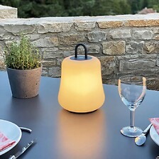 Lampe de table sans fil touch LED NAMI Blanc Polyéthylène H22CM