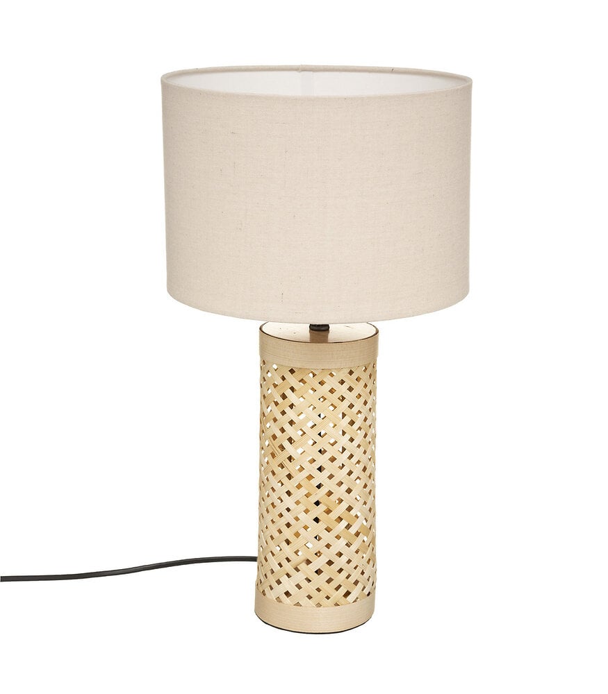 lampe à poser en bambou d 26 x h 47 cm