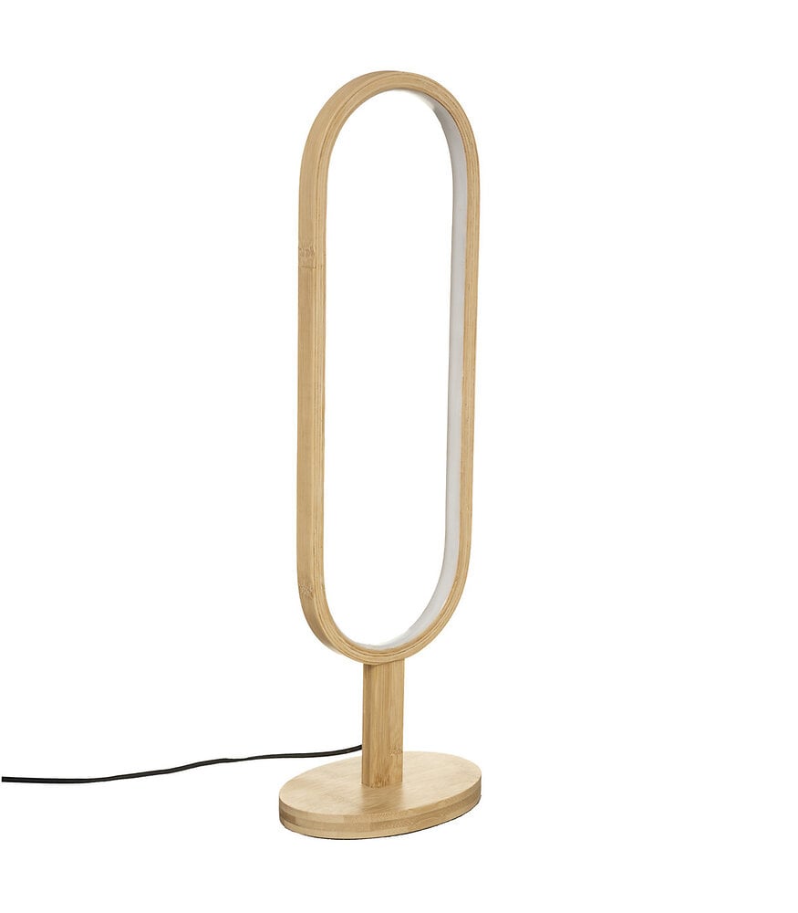 lampe à poser en bambou h 56.5 cm