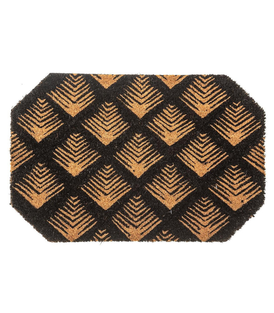 JARDIDECO Tapis d'extérieur rectangulaire 180 x 120 cm motifs rayures fines  - Jardideco pas cher 