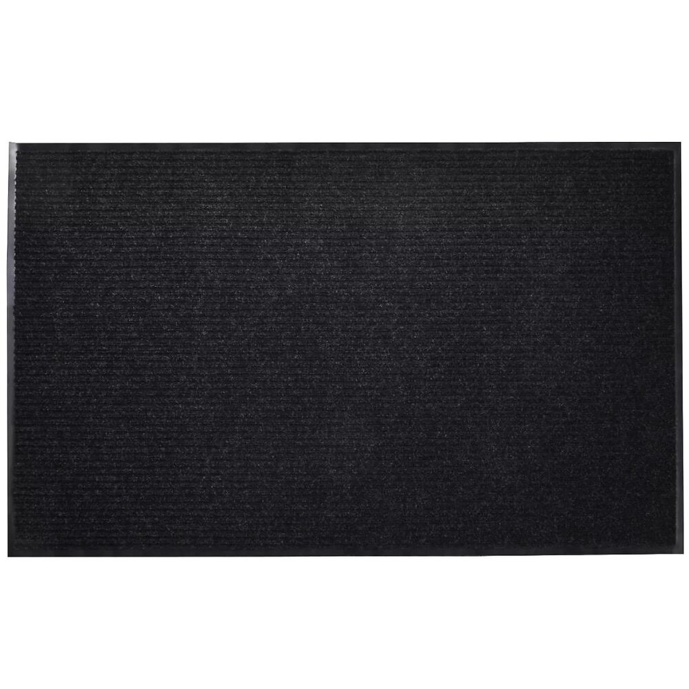 VIDAXL - Tapis d'entrée en PVC Noir 90 x 150 cm - Noir - large