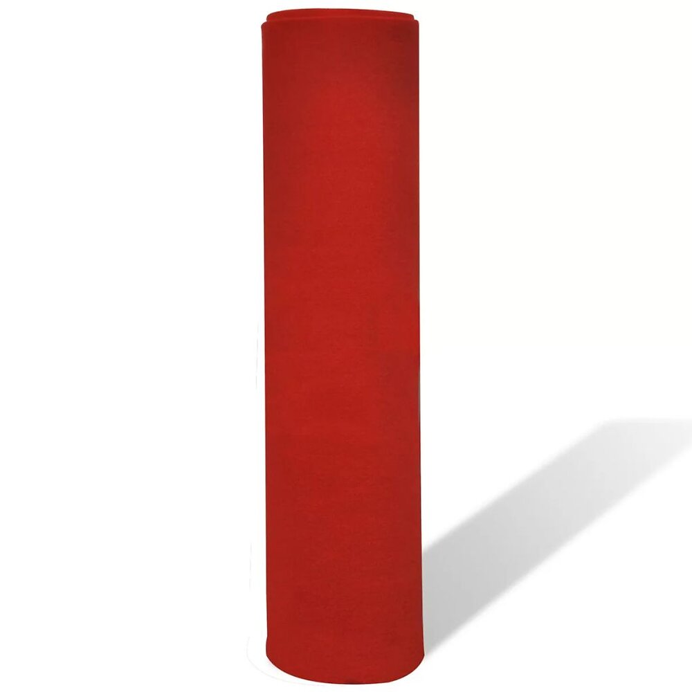 VIDAXL - Tapis rouge 1 x 5 m 400 g/m² - Rouge - large
