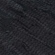 VIDAXL - Tapis Chindi Cuir tissé à la main 190 x 280 cm Noir - Maison et jardin - Décorations - Petits tapis - Noir - Noir - vignette