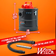 WARM TECH - Vide cendres 800W - 15L - 15Kpa avec soufflerie - Filtre Hepa - Warm Tech - vignette