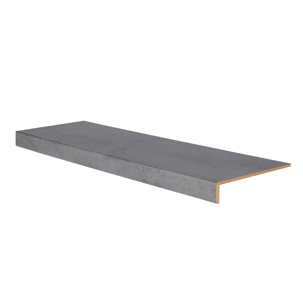 FORESTEA - Marche rénovation d'escalier stratifié dark grey 1300 x 380 x 5,6 mm - large