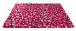 MARTIN - Tapis PetBed en rouleau - Motif léopard - Rose et rouge - 10m - vignette