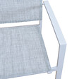 AVRIL PARIS - Table de jardin extensible aluminium blanc effet marbre 180/240cm + 8 fauteuils empilables textilène - ANIA - vignette
