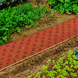 ID MARKET - Lot de 10 dalles caillebotis de jardin terracotta 29.5x29.5 CM - vignette
