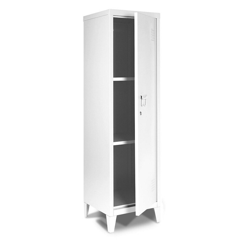 Armoire vestiaire ESTEL en métal blanche