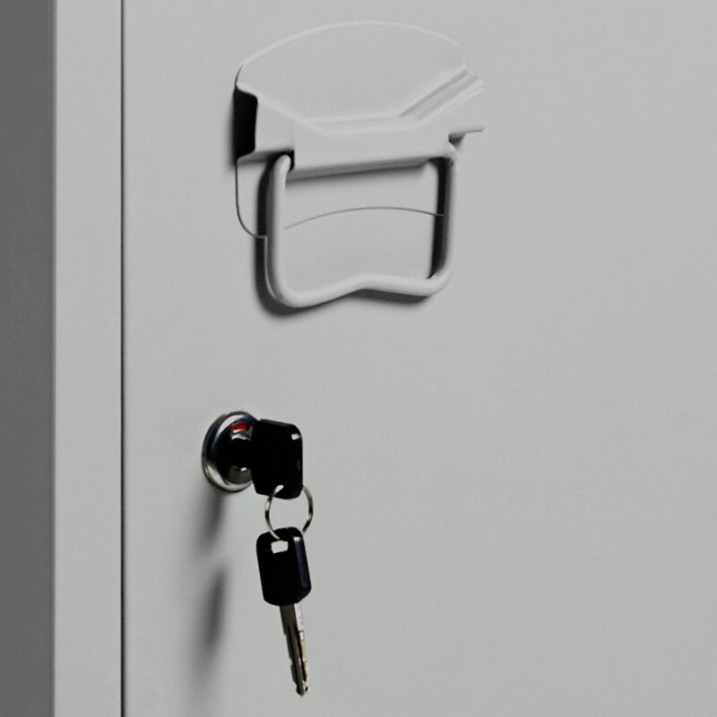 Armoire vestiaire ESTEL en métal gris clair