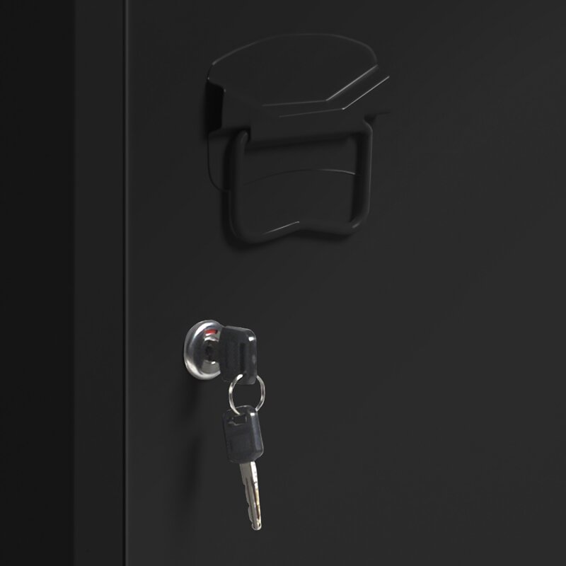 Armoire vestiaire ESTEL en métal noire