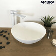 AMBRA - Vasque à poser ronde 38 cm en Solid surface  - Coppa - vignette