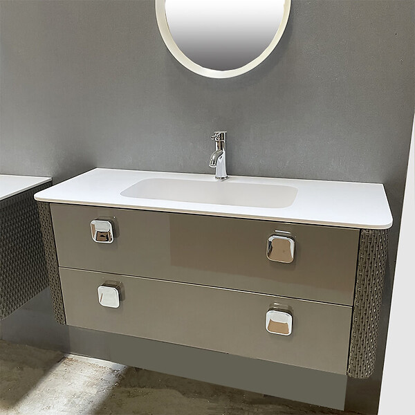 Meuble de salle de bain 120 cm simple vasque, meuble de salle de bain 120  cm bois et noir Lumarzo
