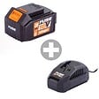 VILLAGER - Lampe D’inspection Électrique Sans Fil 18v Pliante Et Tournante 180° Avec Batterie Et Chargeur Fuse Vln 9120. - vignette