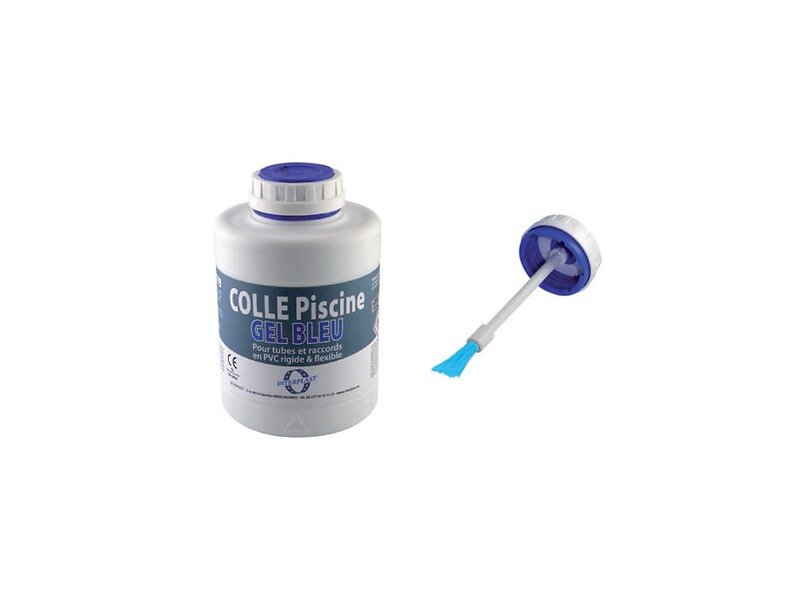 INTERPLAST - Colle PVC pression 250ml colles piscine gel blue - large