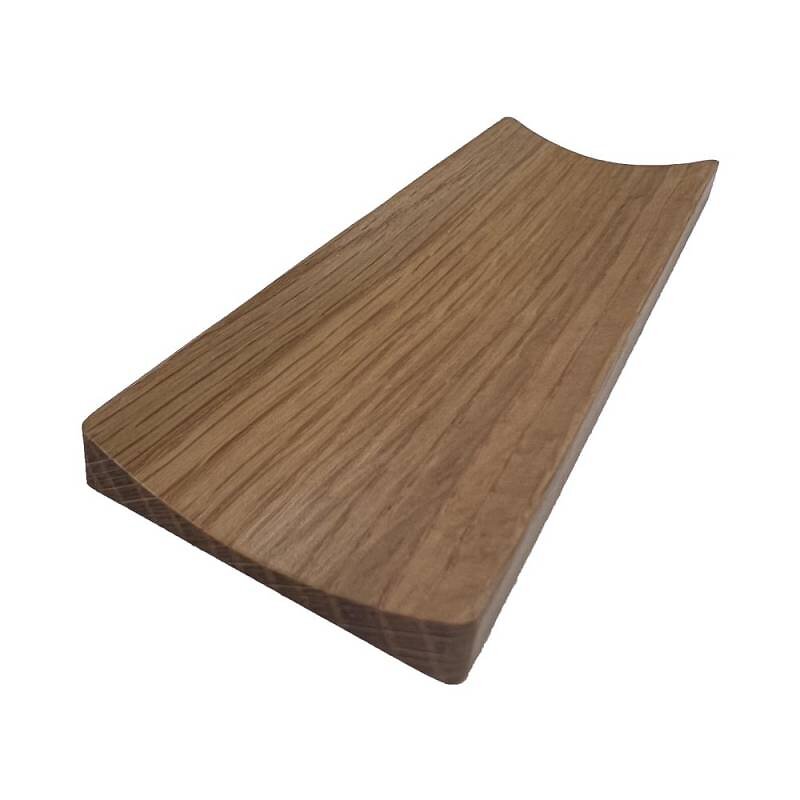 SAMA - Poignée de meuble rectangulaire concave façon bois hêtre SAMA - large