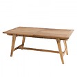 MACABANE - HARRIS - Table de jardin 8/10 personnes - rectangulaire scandi extensible 180/240x100x75 cm en bois Teck - vignette