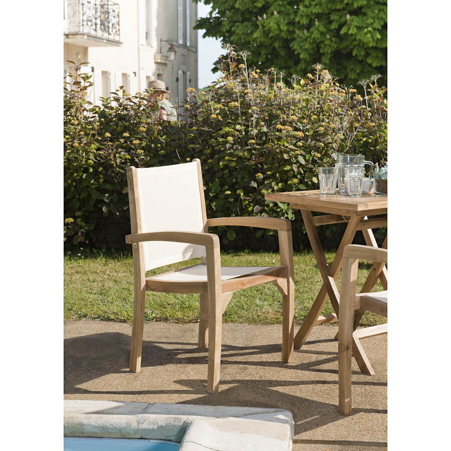 Salon de jardin Macabane VICTOIRE table chaises et fauteuils pliants